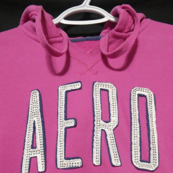 AEROPOSTALE | medium | Pink Hooded Sweatshirt / Hoodie | Kangaroo Pockets | GUC - Picture 7 of 16